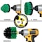 Drill Brush Power Scrubber By Useful Products 5 in W 5 in L Brush, Green G-S-4CO-QC-DB - alternate 2